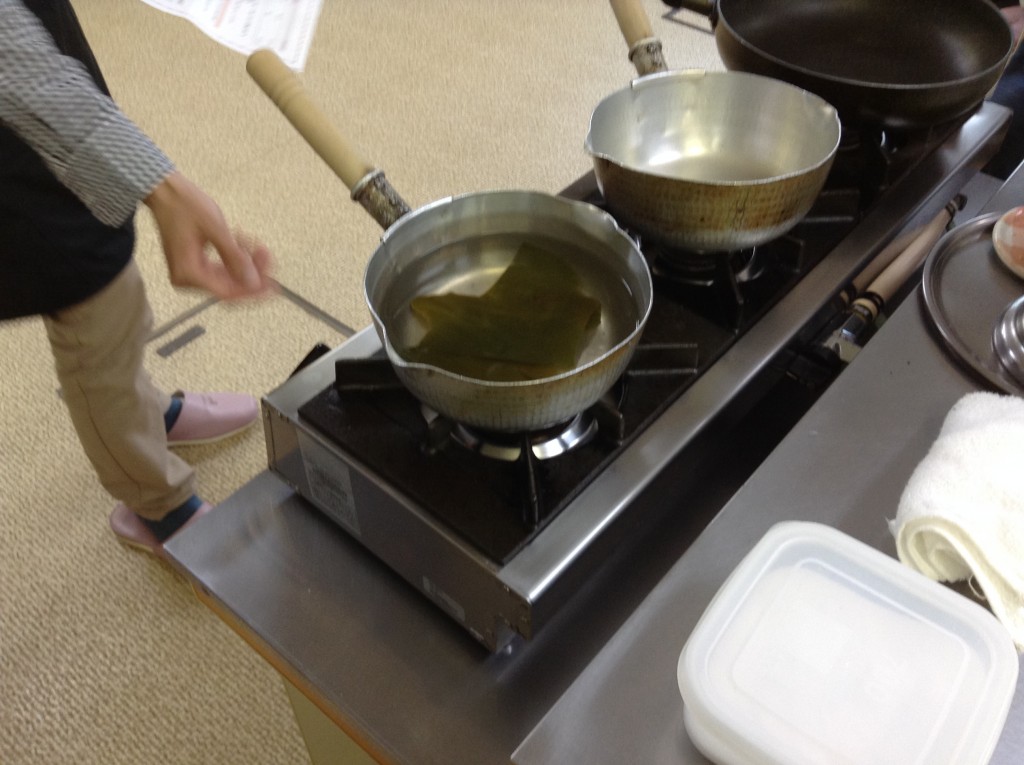 おだしをとる